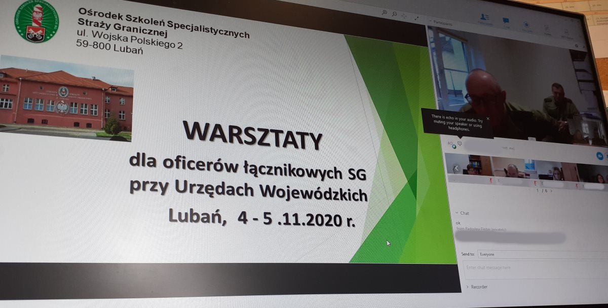 Zdjęcie monitora komputera z warsztatów.