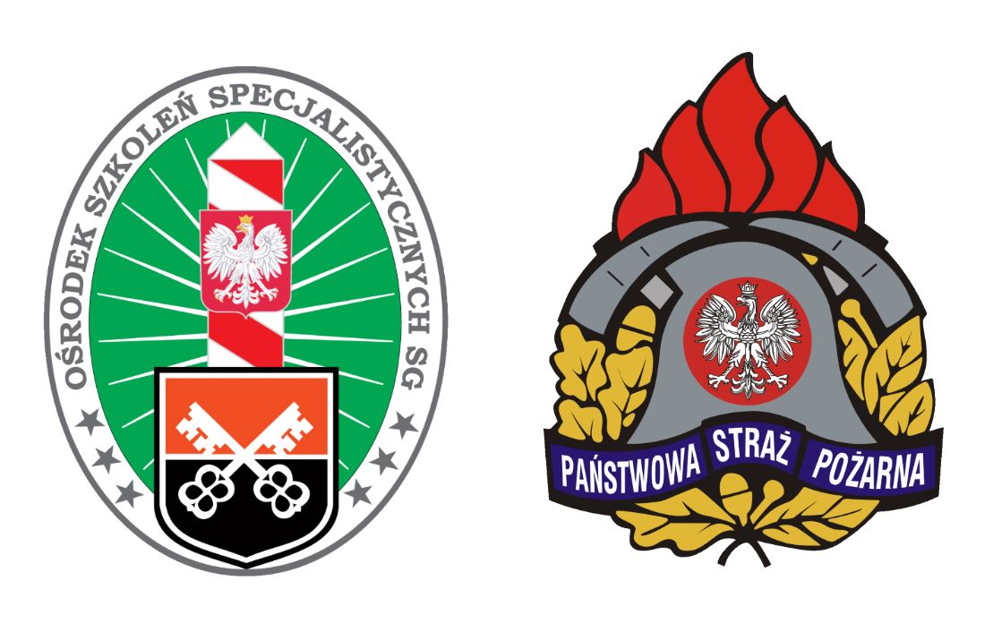 Loga OSS SG w Lubaniu i Państwowej Straży Pożarnej