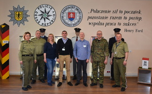 Przedstawiciele Ośrodka Szkoleń Specjalistycznych Straży Granicznej oraz  Policji Federalnej Niemiec