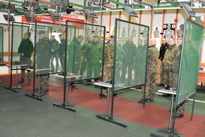 Wizyta przedstawicieli Pionu Szkolenia Dowództwa Wojsk Obrony Terytorialnej w Ośrodku Szkoleń Specjalistycznych Straży Granicznej w Lubaniu