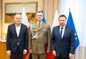 Minister Marcin Kierwiński wręczył powołanie na Komendanta Straży Granicznej gen. bryg. SG Robertowi Bagan