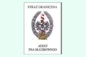 Atest psa służbowego Atest psa służbowego