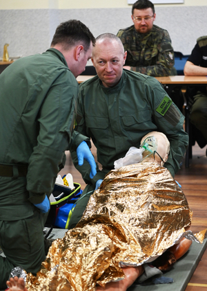 Zakończenie recertyfikacji Kwalifikowanej Pierwszej Pomocy funkcjonariuszy SG Zakończenie recertyfikacji Kwalifikowanej Pierwszej Pomocy funkcjonariuszy SG