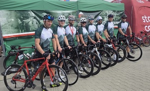 Wyścig kolarski ORLEN Tour de Pologne Amatorów z udziałem funkcjonariuszy OSS SG w Lubaniu
